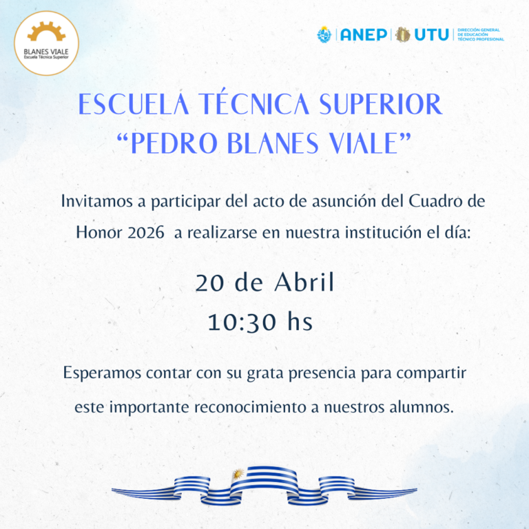 Acto de asunción Cuadro de Honor 2026